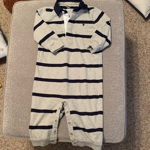 Ralph Lauren baby long sleeve romper, size 9M